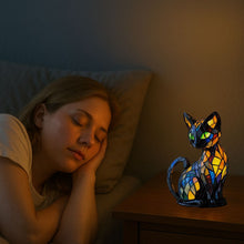 Carica l'immagine nel visualizzatore di Gallery, Leuchtkatze – lampada artigianale che fa brillare i cuori