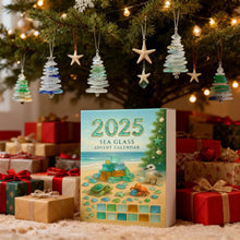 Carica l'immagine nel visualizzatore di Gallery, Calendario dell'Avvento magico con vetro di mare – Ogni giorno un vero tesoro ritrovato