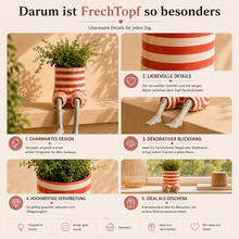 Carica l'immagine nel visualizzatore di Gallery, FrechTopf – der Pflanztopf mit Persönlichkeit