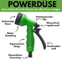 Carica l'immagine nel visualizzatore di Gallery, Pflex Set - Tubo da giardino flessibile con doccia ad alta pressione a 7 funzioni