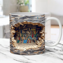 Carica l'immagine nel visualizzatore di Gallery, Tazza a mondo letterario 3D fatta a mano