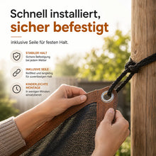 Carica l'immagine nel visualizzatore di Gallery, SonnenSchutz Pro – Premium Sonnenschutz-Netz für Terrasse & Garten