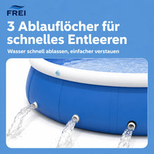 Carica l'immagine nel visualizzatore di Gallery, Frei Splash – Aufblasbarer Aufstellpool für Garten & Terrasse