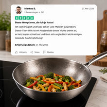 Carica l'immagine nel visualizzatore di Gallery, TitanPure Pro — Padella Wok in titanio