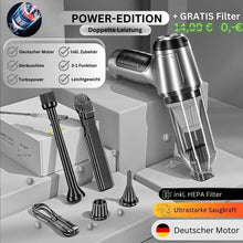 Carica l'immagine nel visualizzatore di Gallery, Aspirapolvere a mano TurboClean Pro - Power Edition doppia potenza con set di filtri in OMAGGIO
