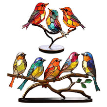 Carica l'immagine nel visualizzatore di Gallery, Opera d'arte fatta a mano - Scultura di uccelli colorata