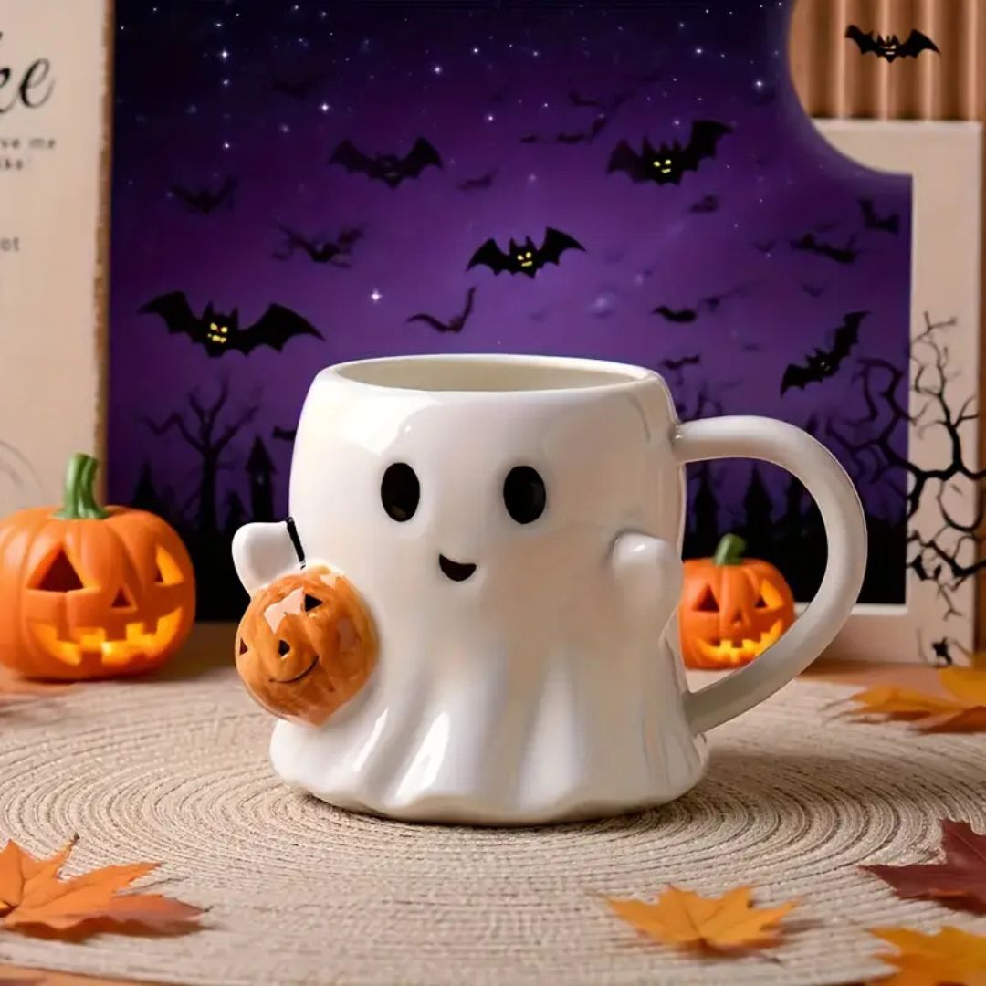 Tazza con il fantasma della zucca