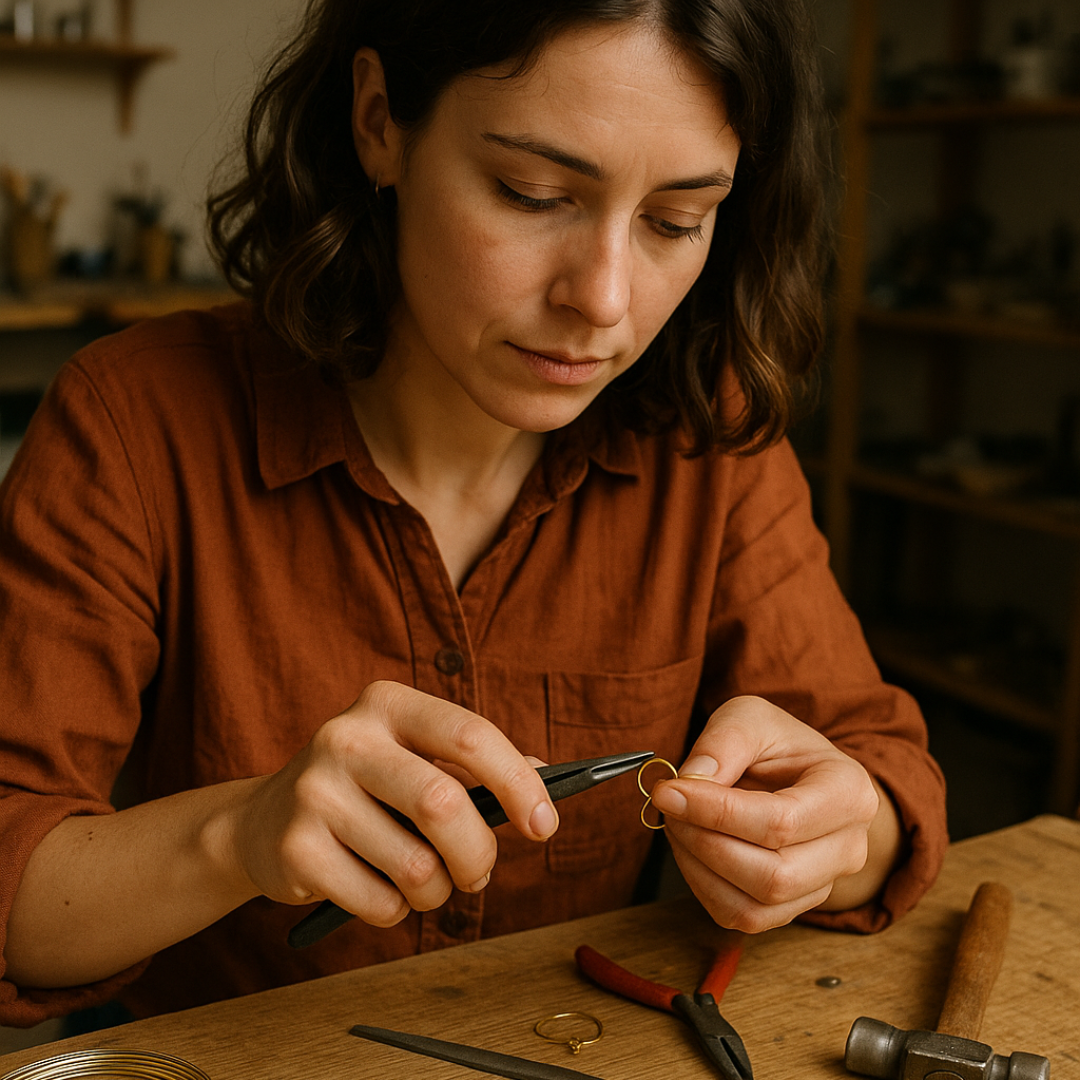 Anello floreale vintage – Poema fiorito in oro