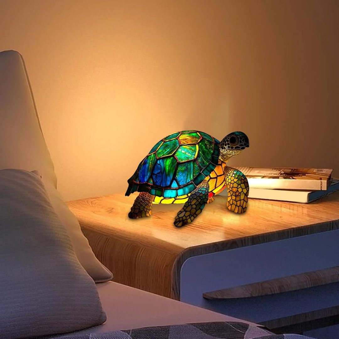LeuchtSchildkröte - lampada fatta a mano che fa brillare i cuori
