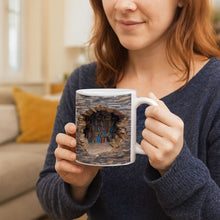 Carica l'immagine nel visualizzatore di Gallery, Tazza a mondo letterario 3D fatta a mano
