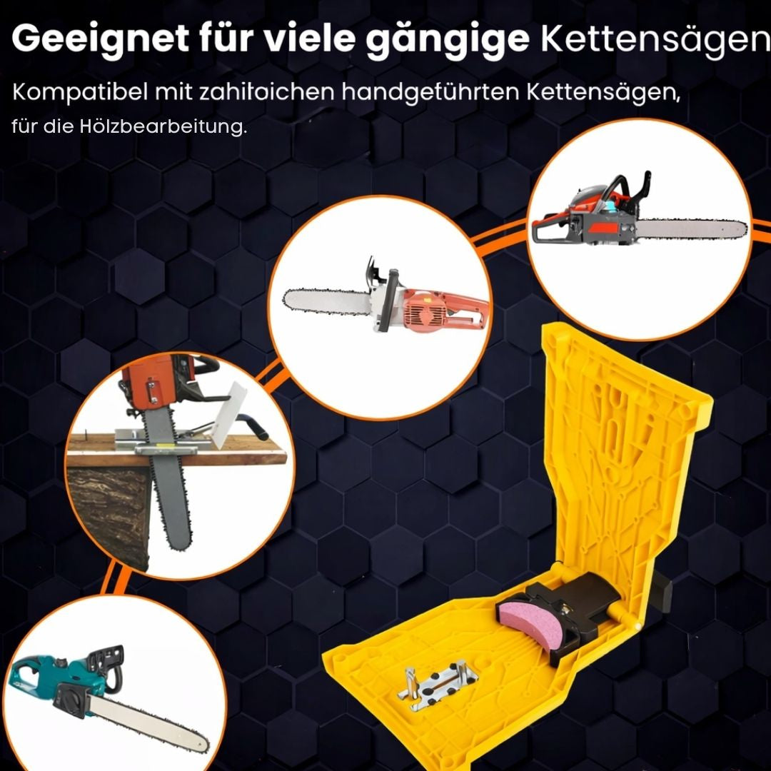 Affilacatene universale UltraSaw per i più comuni modelli di motoseghe