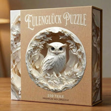 Carica l'immagine nel visualizzatore di Gallery, EulenGlück Puzzle - Puzzle per ore tranquille e creative

