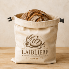 Carica l'immagine nel visualizzatore di Gallery, LaibLiebe – Handgemachter natürlicher Brotbeutel aus Bienenwachs