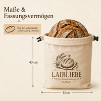 LaibLiebe – Handgemachter natürlicher Brotbeutel aus Bienenwachs