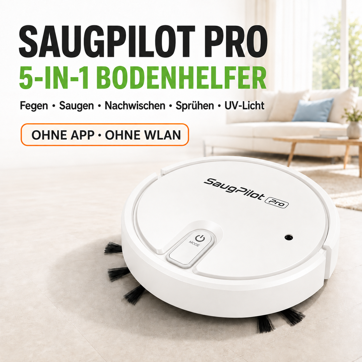 SaugPilot Pro – der kompakte Bodenhelfer für jeden Tag