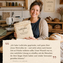 Carica l'immagine nel visualizzatore di Gallery, LaibLiebe – Brot länger frisch halten. Natürlich, handwerklich, mit echtem Bienenwachs