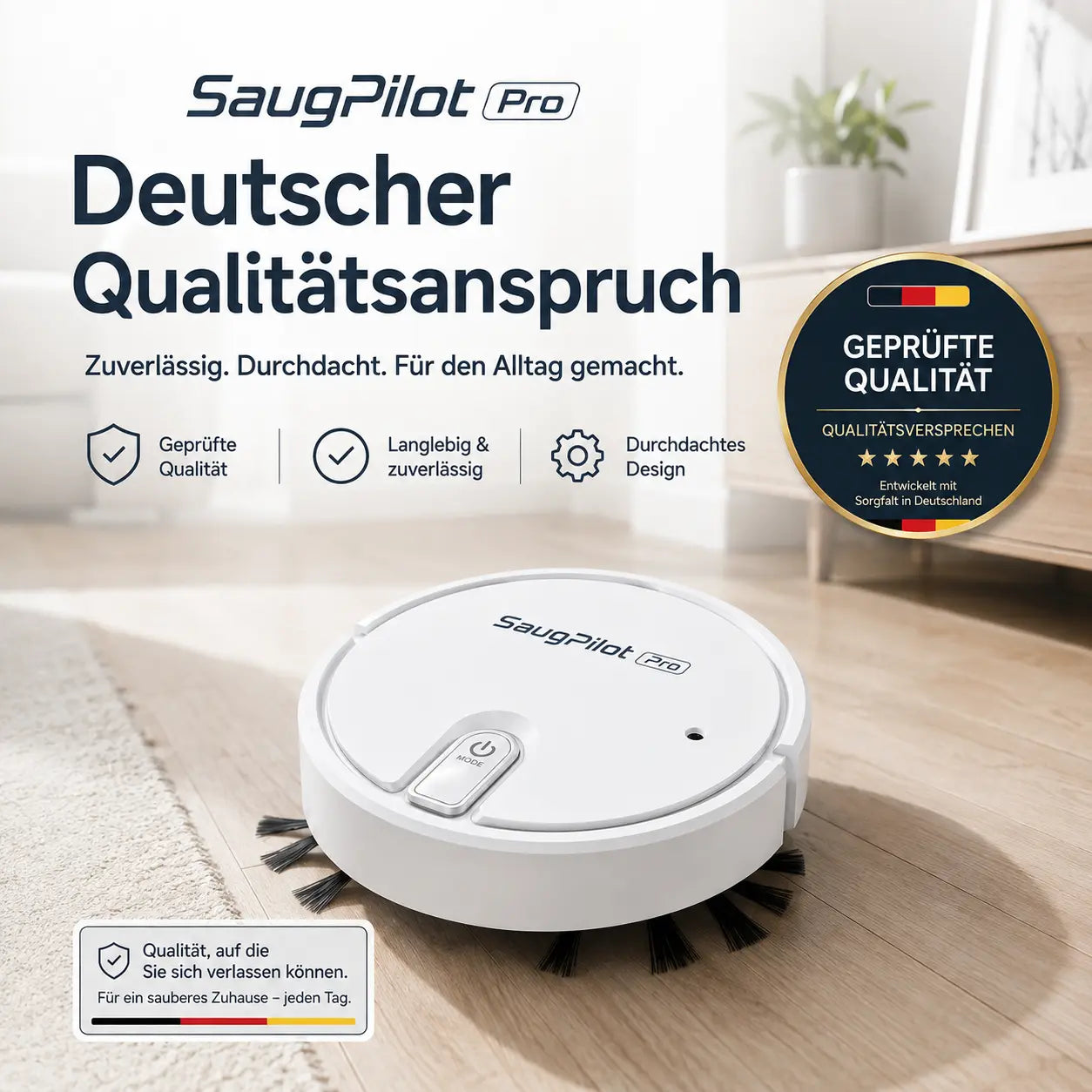 SaugPilot Pro – Smarter 5-in-1 Saugroboter für die tägliche Bodenreinigung