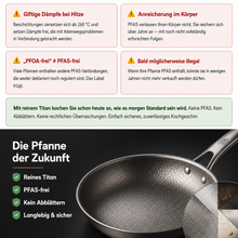 Lade das Bild in den Galerie-Viewer, TitanPur Pro – Beschichtungsfreie Titanpfanne ohne PFAS &amp; PTFE | 30 cm