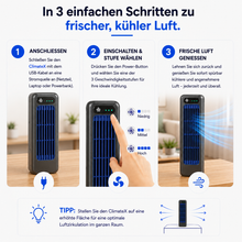 Lade das Bild in den Galerie-Viewer, ClimateX - Mobile Klimakühler – Keine Installation nötig | Kühlt sofort mit einem Druck
