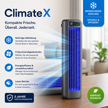 Lade das Bild in den Galerie-Viewer, ClimateX - Mobile Klimakühler – Keine Installation nötig | Kühlt sofort mit einem Druck

