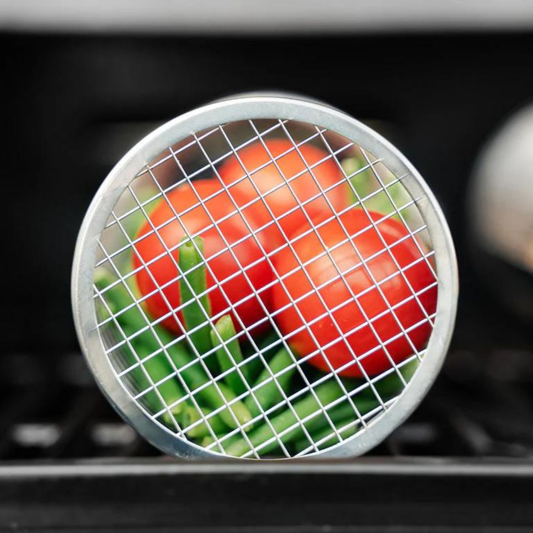 Cesto da griglia in acciaio inox per una grigliata perfetta