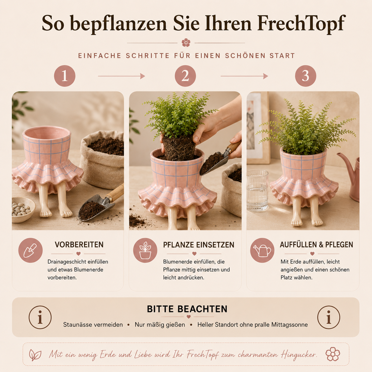 FrechTopf – der Pflanztopf mit Persönlichkeit