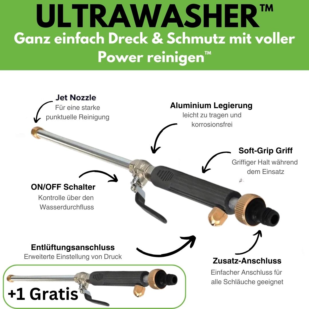 Ultrawasher - Idropulitrice turbo per ogni tubo da giardino - Offerta speciale