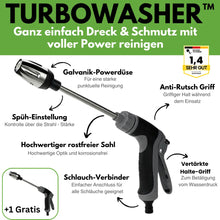 Carica l'immagine nel visualizzatore di Gallery, Turbowasher - Idropulitrice potente per ogni tubo da giardino - Offerta speciale 1+1 Gratis
