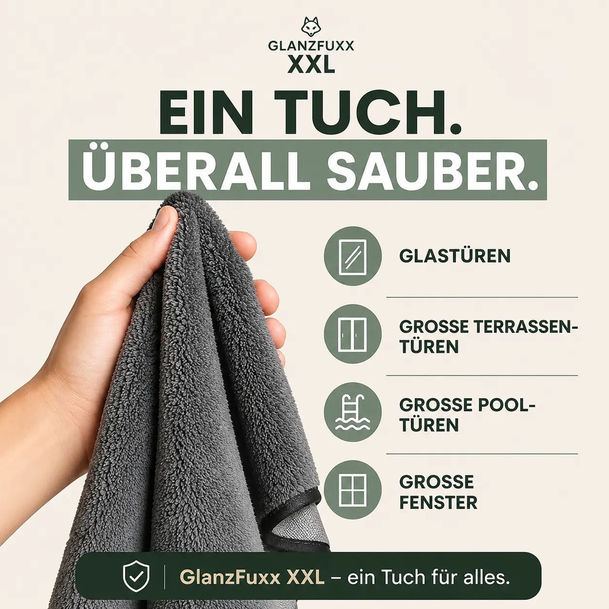 GlanzFuxx XXL – Il panno in microfibra XXL per una brillantezza perfetta