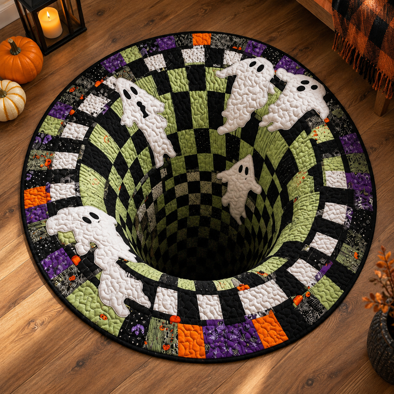 GruselVortex 3D – der täuschend echte Halloween-Illusionsteppich