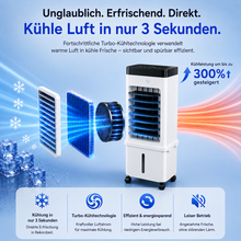 Lade das Bild in den Galerie-Viewer, KlimaFlow Mobile - Mobiler Luftkühler – Keine Installation erforderlich | Kühlt bis zu 50 m²
