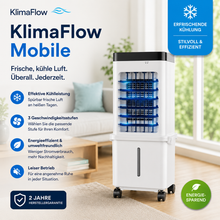 Lade das Bild in den Galerie-Viewer, KlimaFlow Mobile - Mobiler Luftkühler – Keine Installation erforderlich | Kühlt bis zu 50 m²
