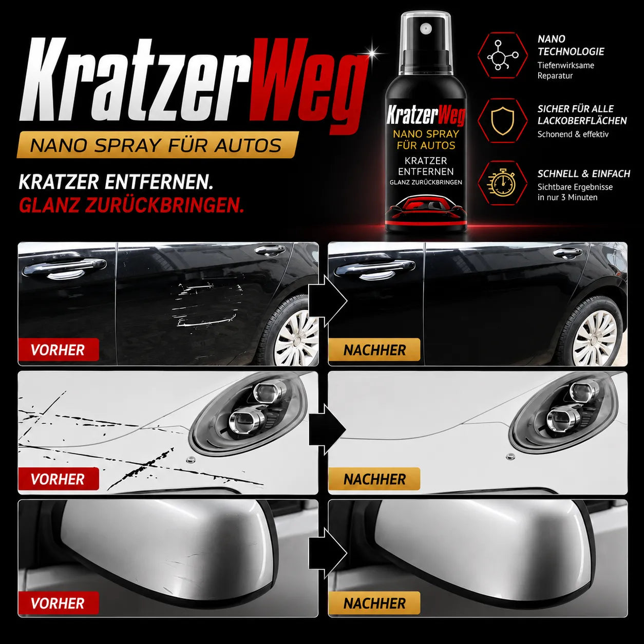 KratzerWeg - Nano Spray per Auto