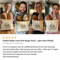LaibLiebe – Handgemachter natürlicher Brotbeutel aus Bienenwachs