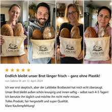 Carica l'immagine nel visualizzatore di Gallery, LaibLiebe – Handgemachter natürlicher Brotbeutel aus Bienenwachs