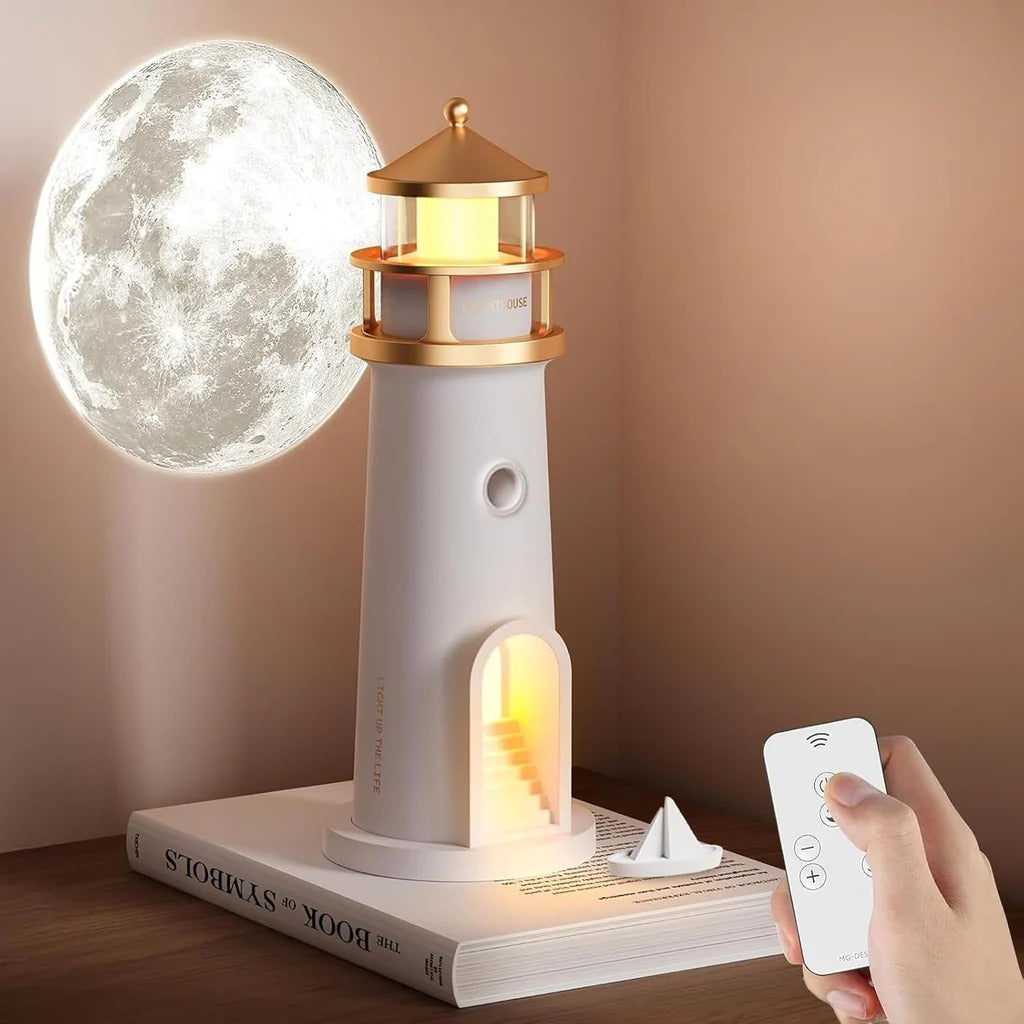 Lampada magica a faro con proiezione di luce lunare