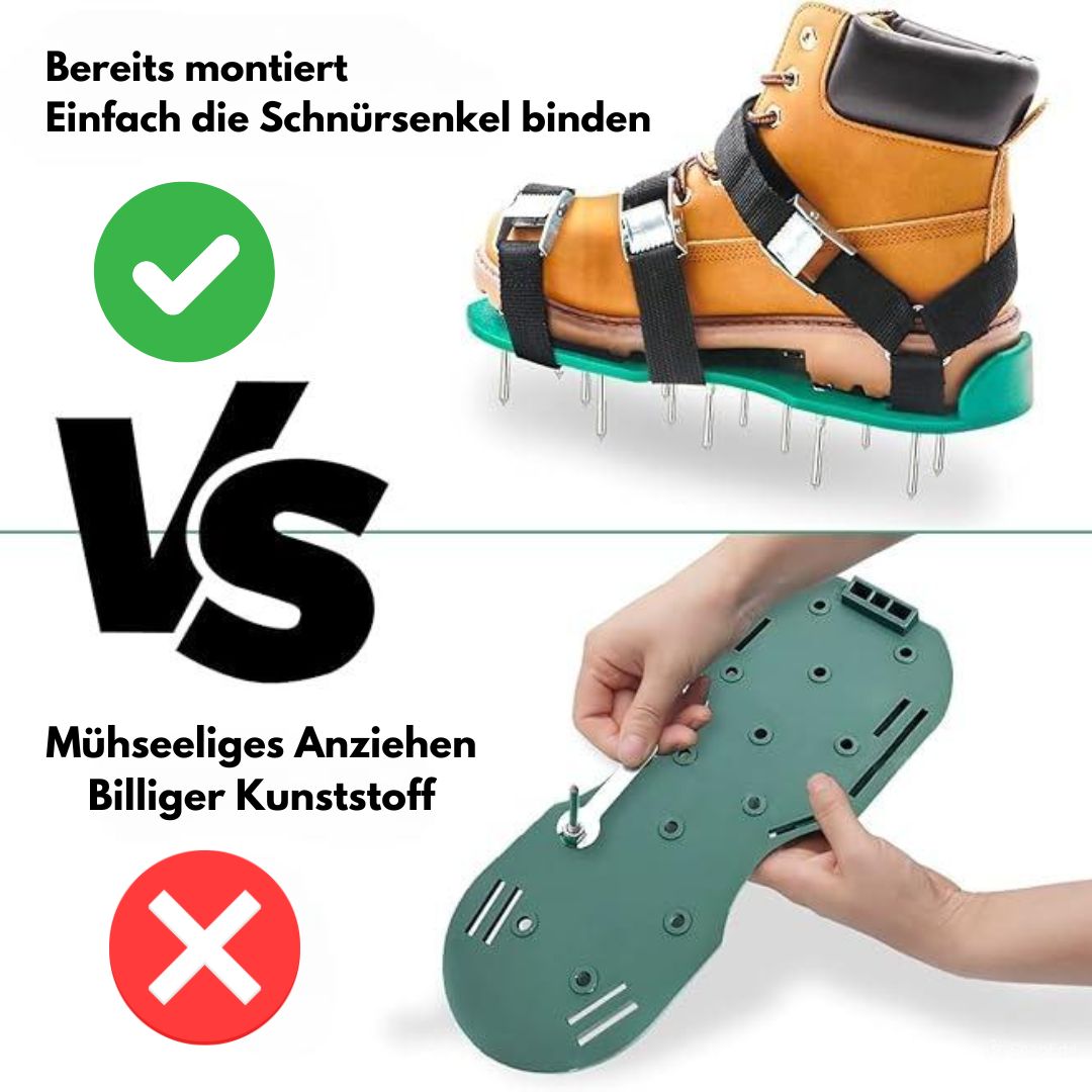 Airflow - Rasen Belüftungsschuhe zum Aerifizieren (1x Paar)