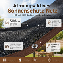 Carica l'immagine nel visualizzatore di Gallery, SonnenSchutz Pro – Premium Sonnenschutz-Netz für Terrasse &amp; Garten
