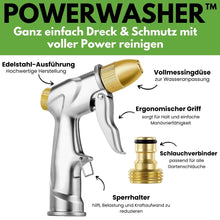 Carica l'immagine nel visualizzatore di Gallery, Powerwasher - Idropulitrice potente per ogni tubo da giardino
