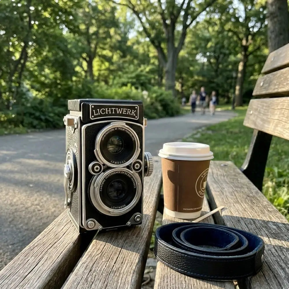 Lichtwerk RetroCam TLR – Fotocamera digitale vintage con look da pellicola