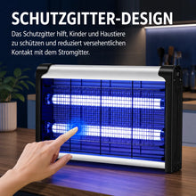 Carica l'immagine nel visualizzatore di Gallery, UV-Insektenvernichter – Elektrische Fliegen, Gelsen, Motten, Kakerlaken- &amp; Mückenfalle für Innen und Außen - 30–170 m²
