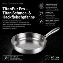 Carica l'immagine nel visualizzatore di Gallery, TitanPur Pro Padella Titan per brasati e carne macinata