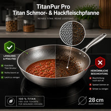 Carica l'immagine nel visualizzatore di Gallery, TitanPur Pro Padella Titan per brasati e carne macinata