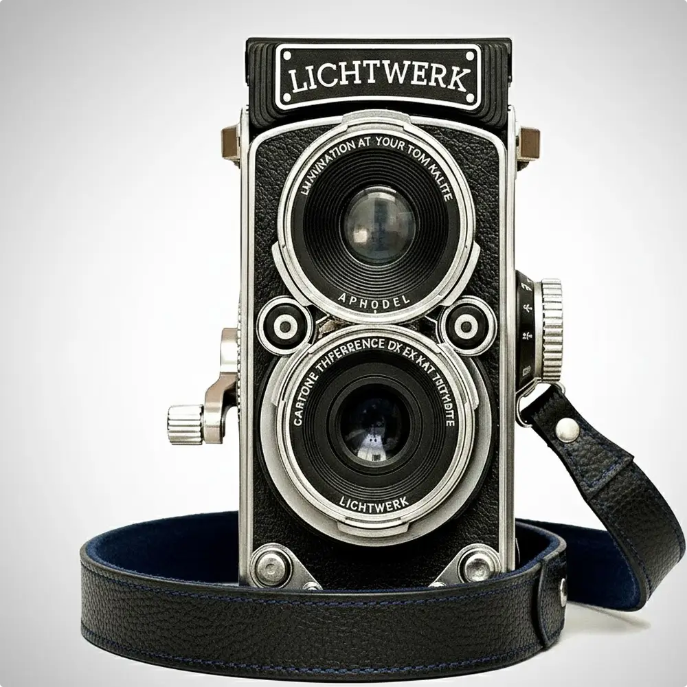 Lichtwerk RetroCam TLR – Fotocamera digitale vintage con look da pellicola