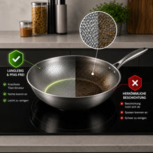 Carica l'immagine nel visualizzatore di Gallery, TitanPure Pro — Padella Wok in titanio