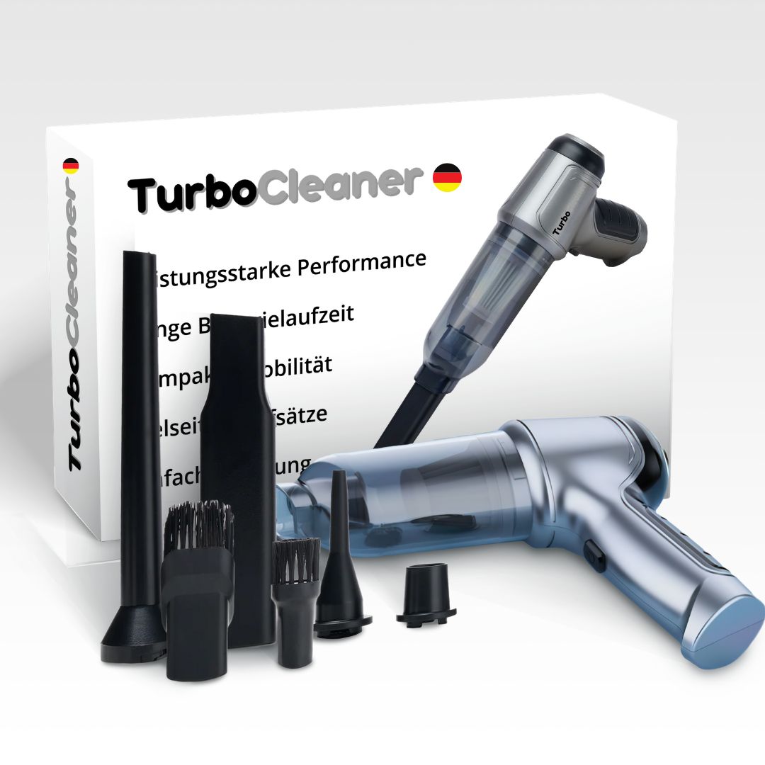 TurboClean Aspirapolvere portatile ad alte prestazioni con set di filtri gratuito